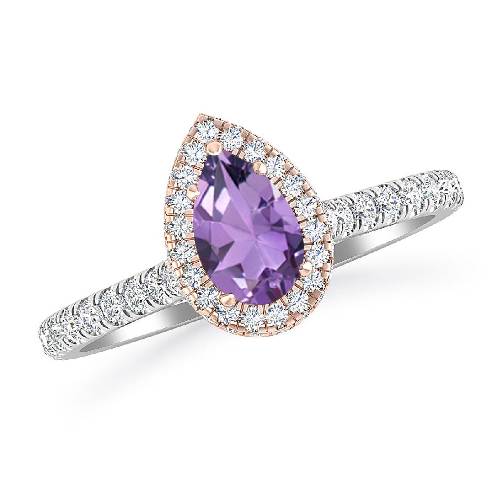 White Gold - Amethyst