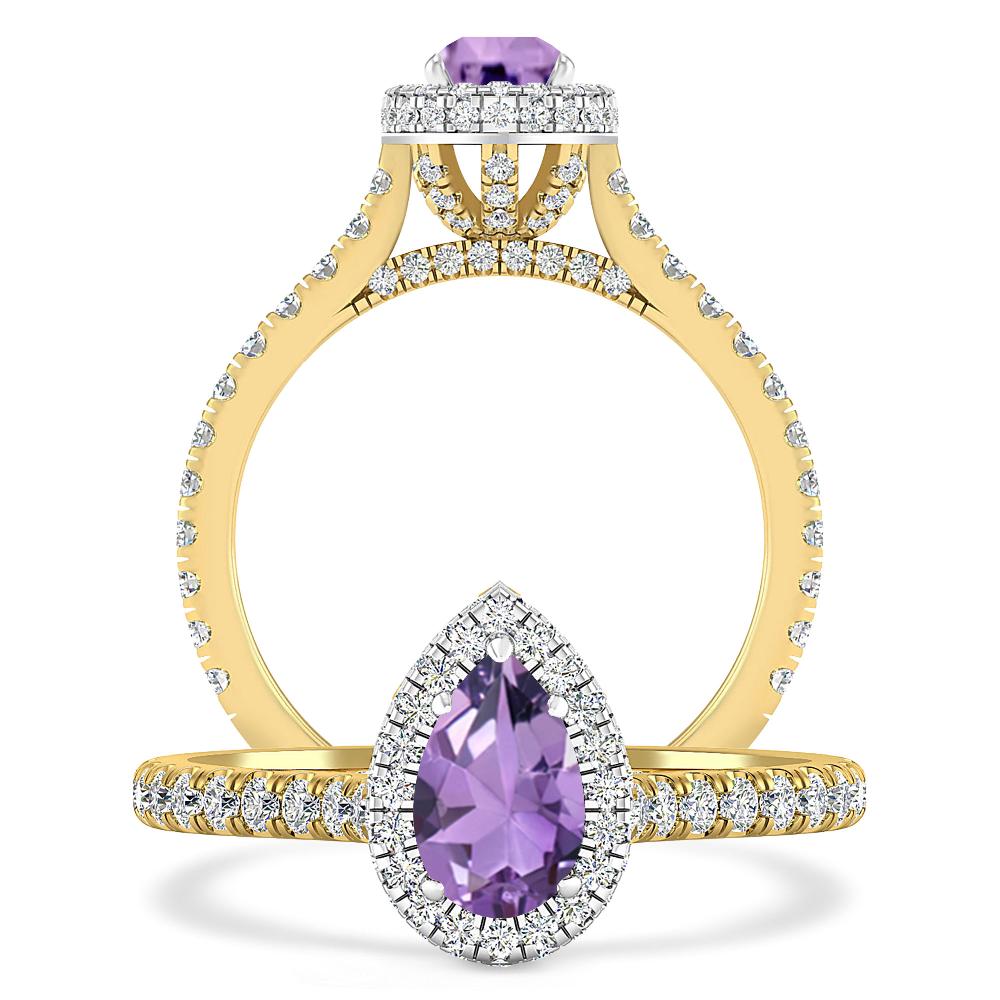 Yellow Gold - Amethyst