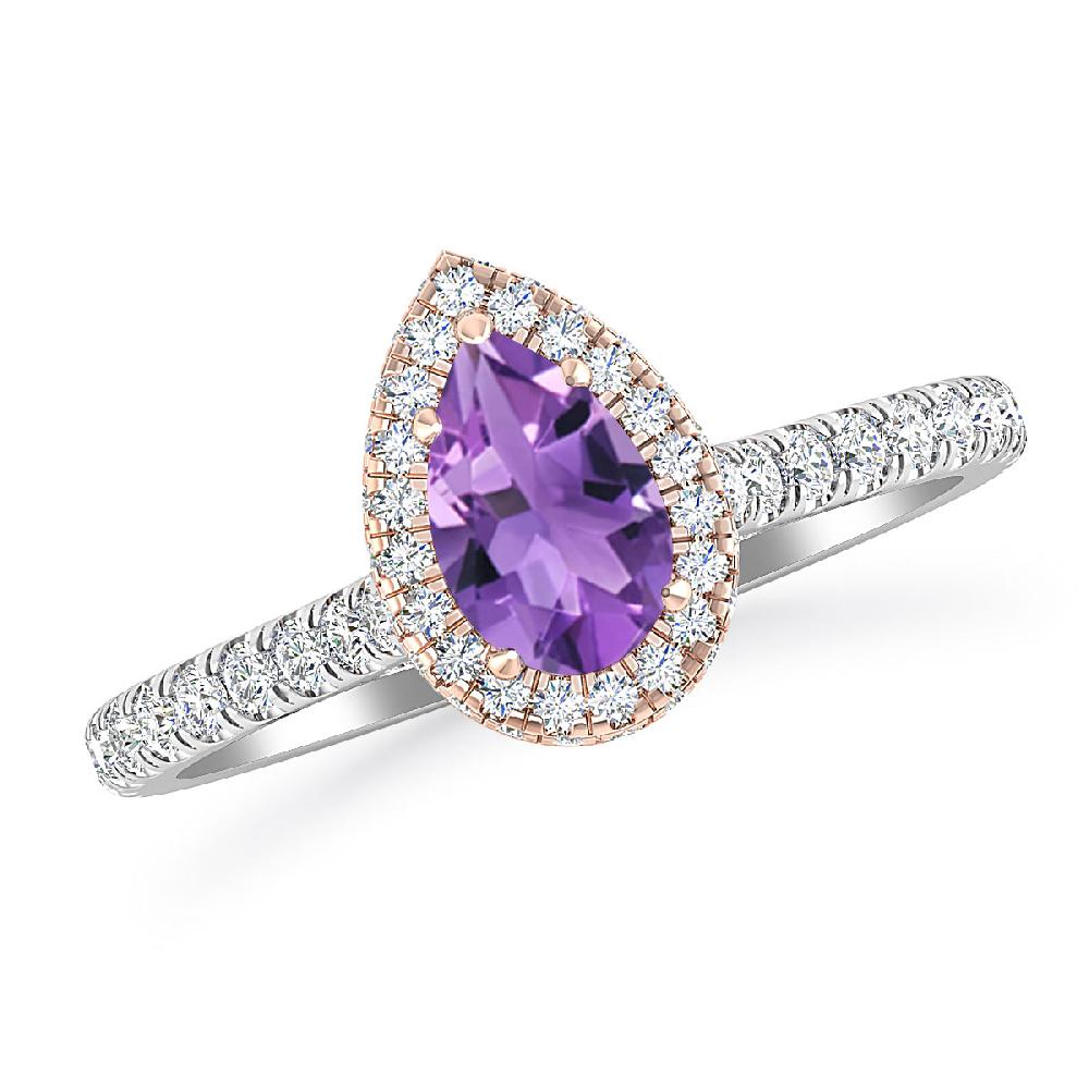 White Gold - Amethyst