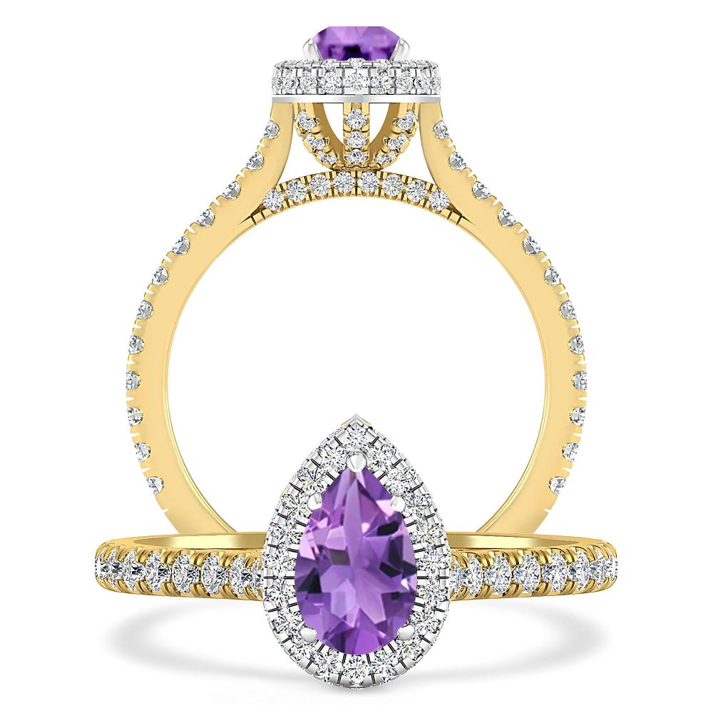 Yellow Gold - Amethyst