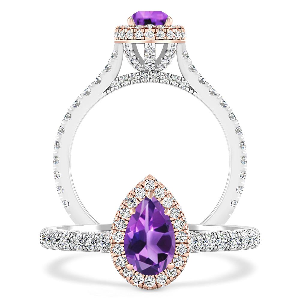 White Gold - Amethyst