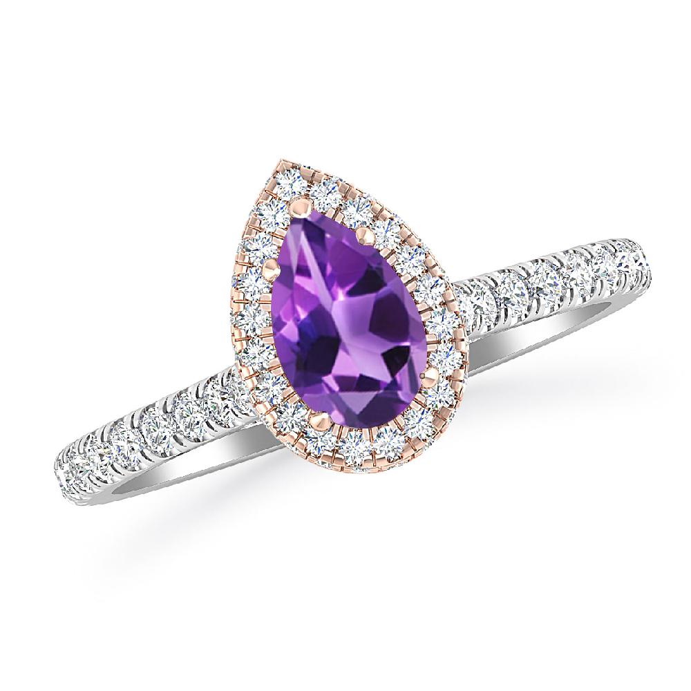 White Gold - Amethyst