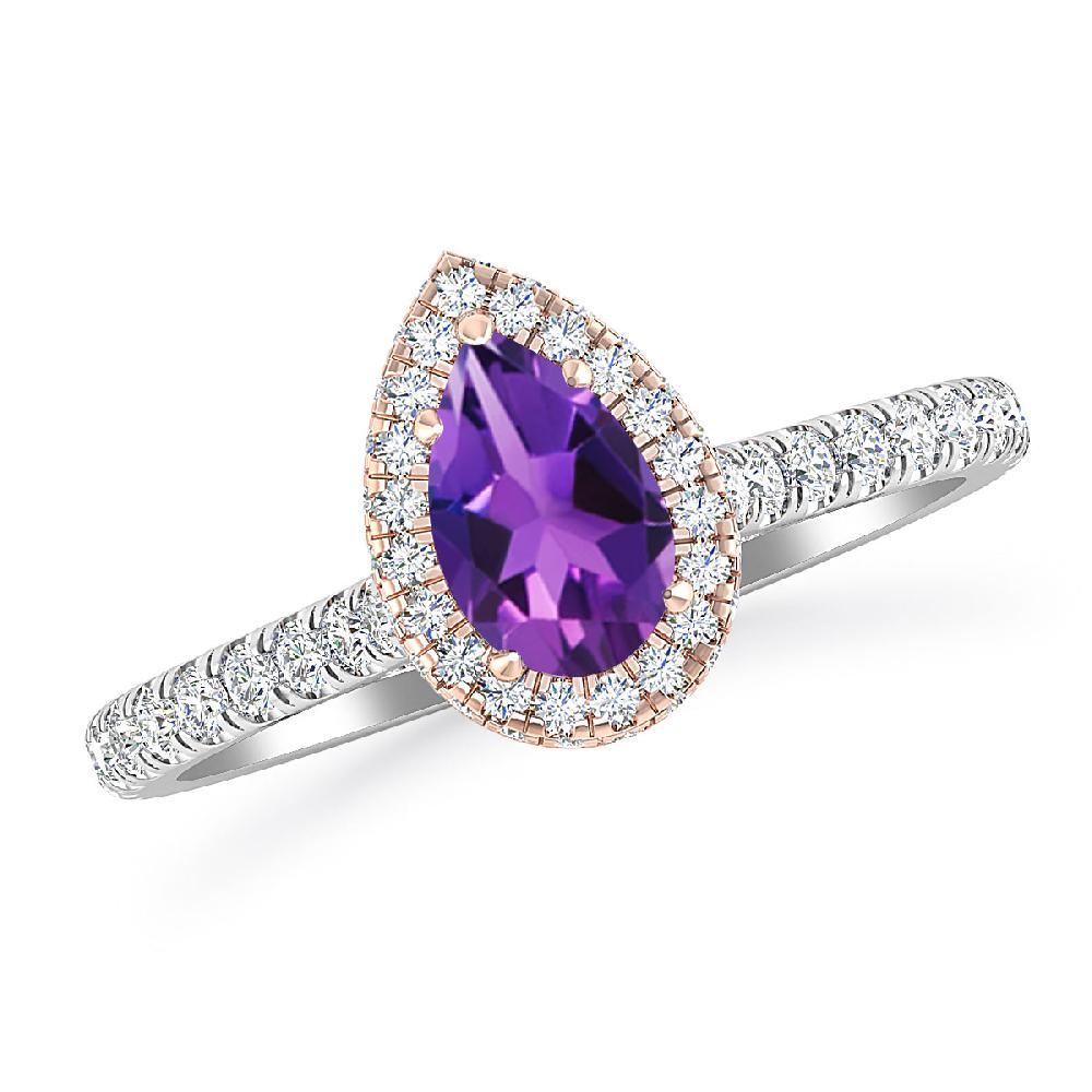 White Gold - Amethyst