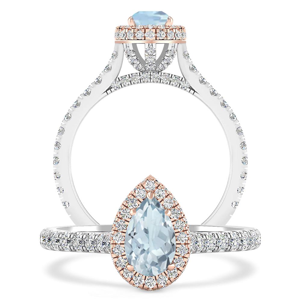 White Gold - Aquamarine