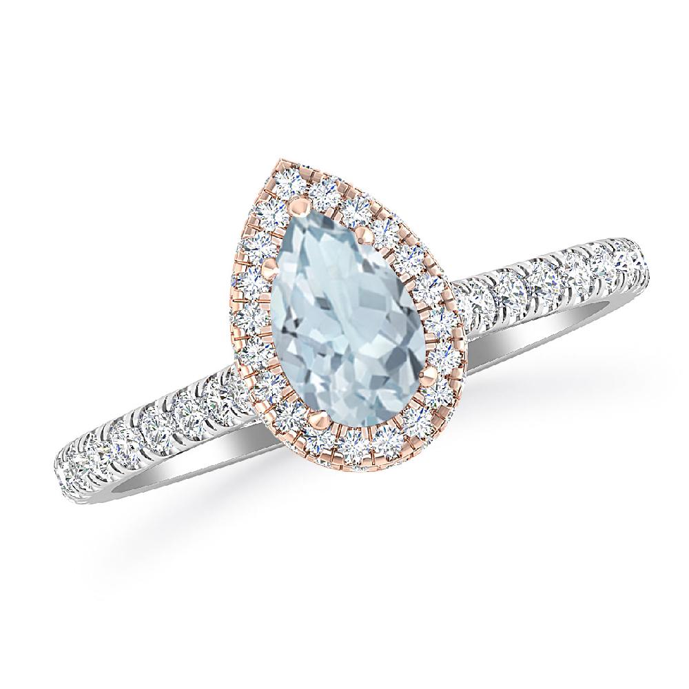 White Gold - Aquamarine