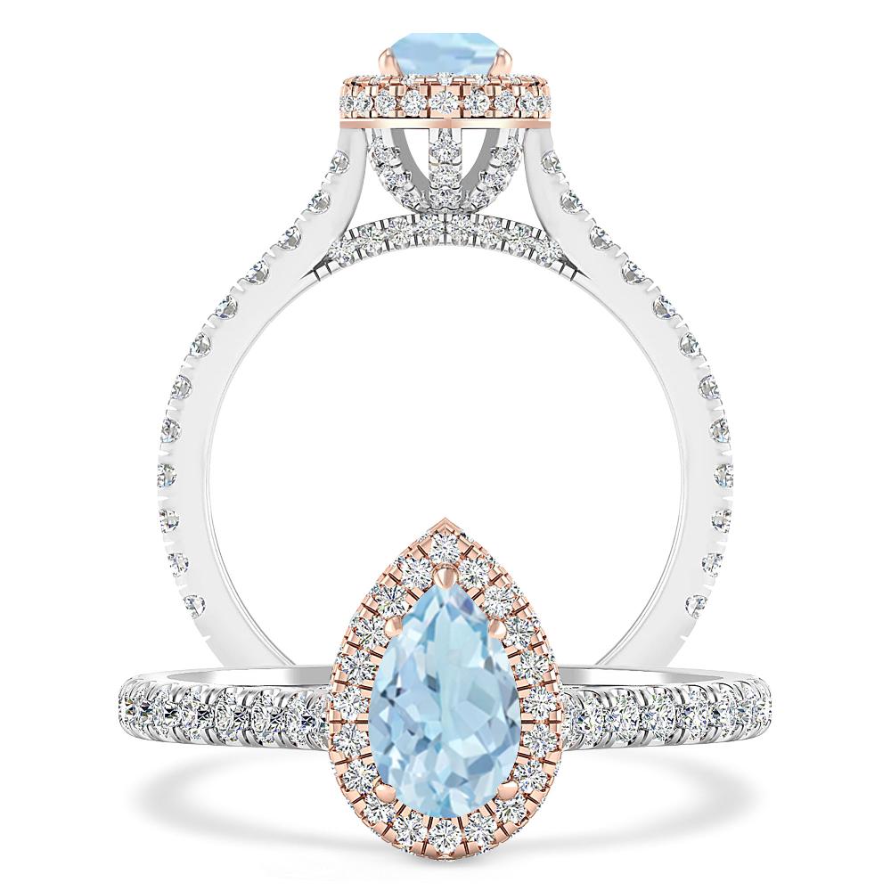 White Gold - Aquamarine