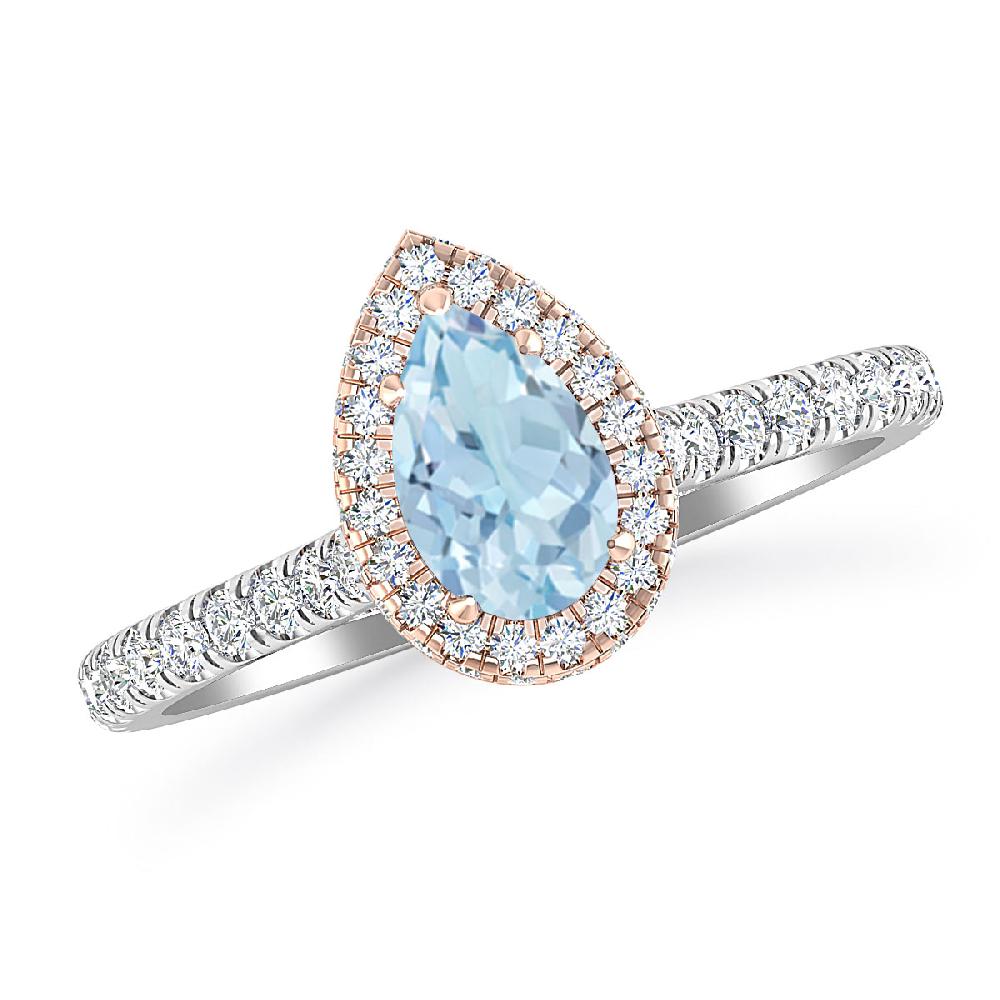 White Gold - Aquamarine