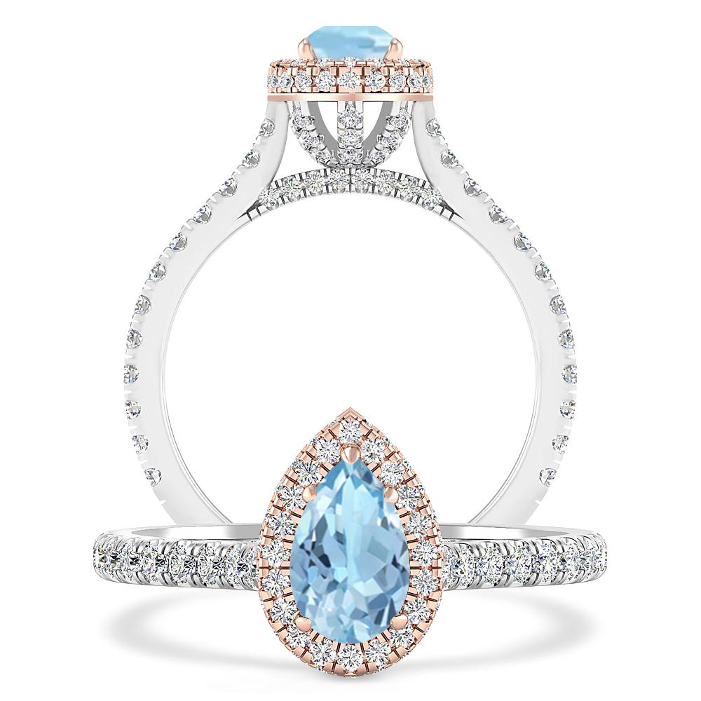 White Gold - Aquamarine