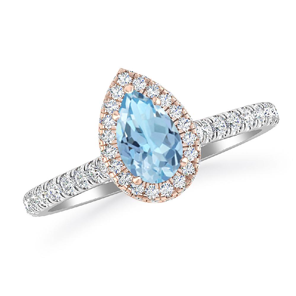 White Gold - Aquamarine