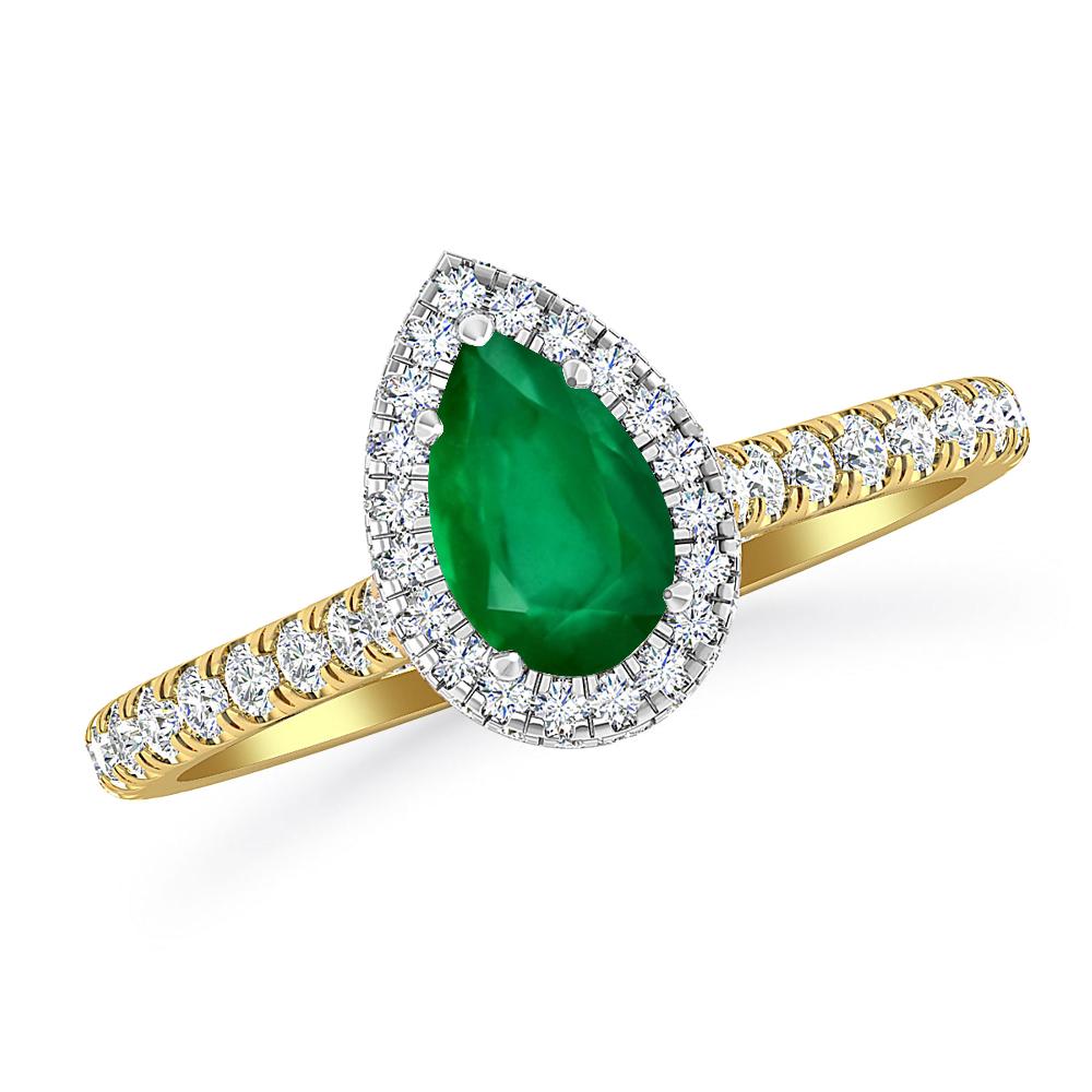 Yellow Gold - Emerald