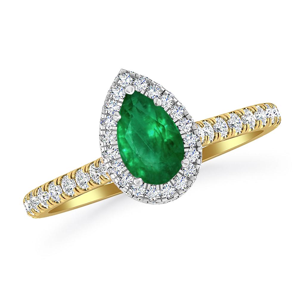 Yellow Gold - Emerald