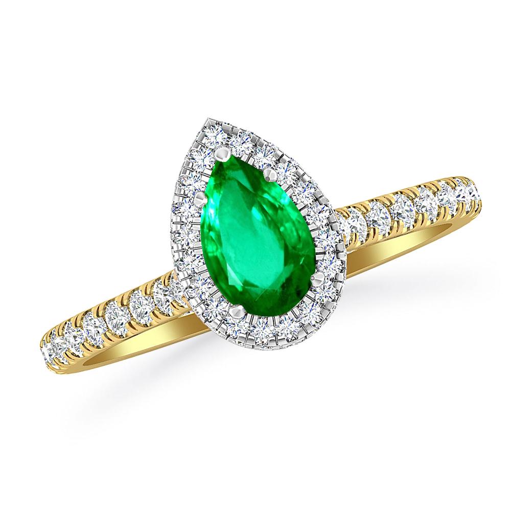 Yellow Gold - Emerald