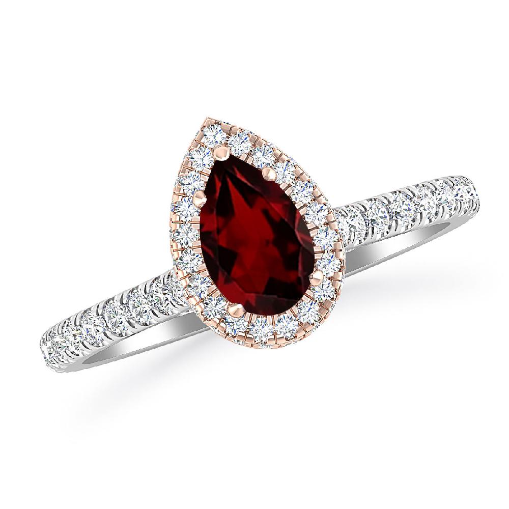 White Gold - Garnet