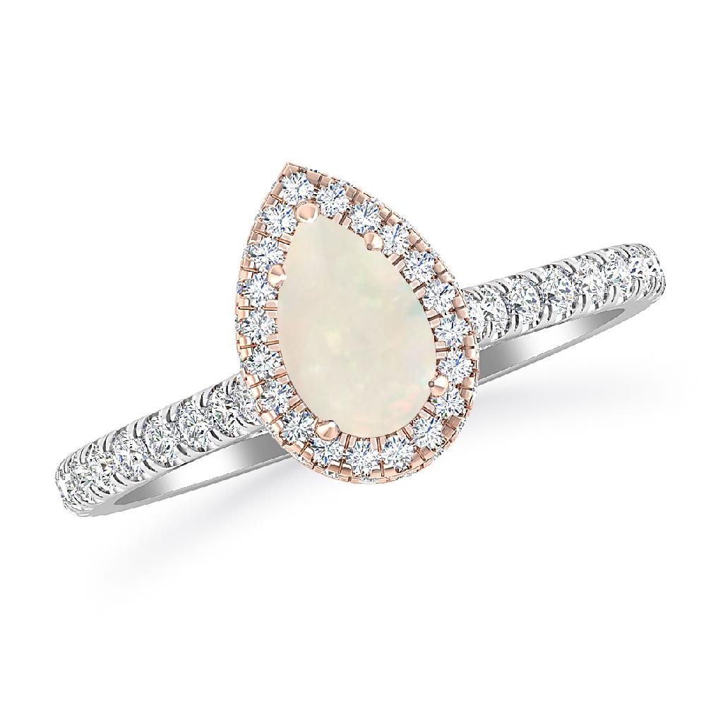 White Gold - Opal