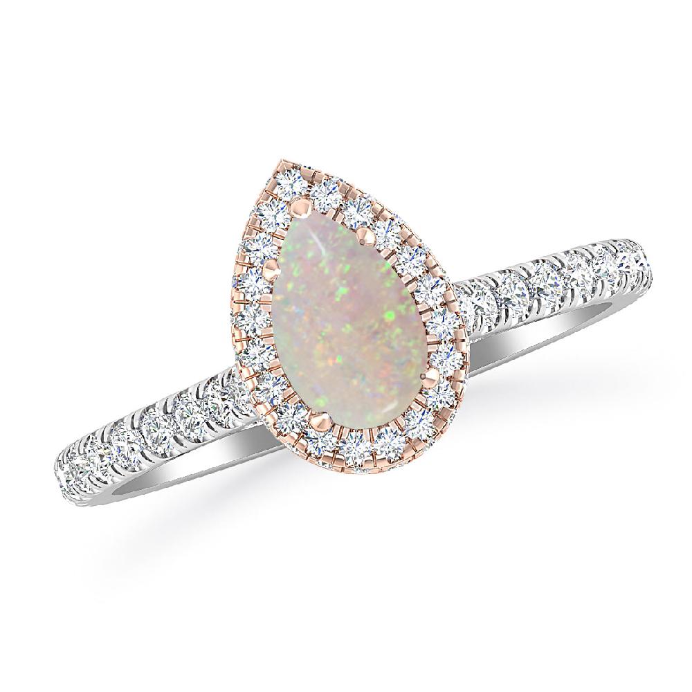 White Gold - Opal