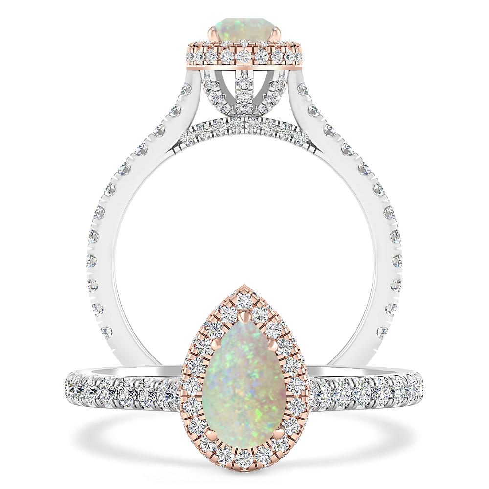 White Gold - Opal