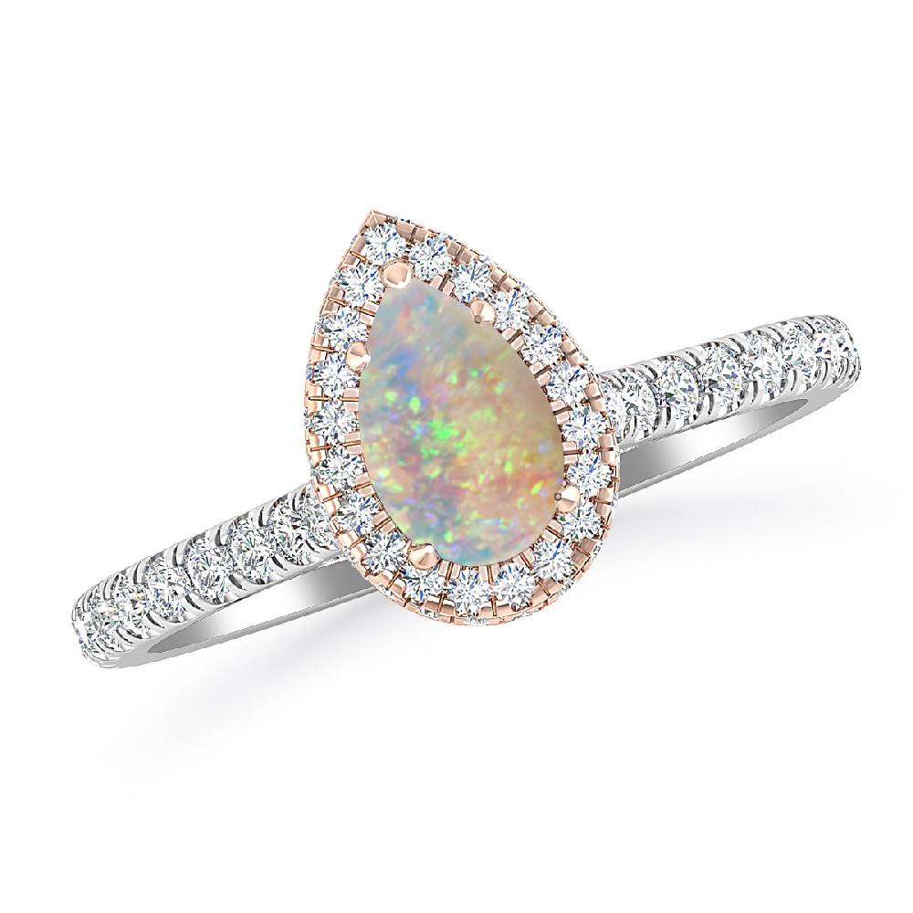 White Gold - Opal