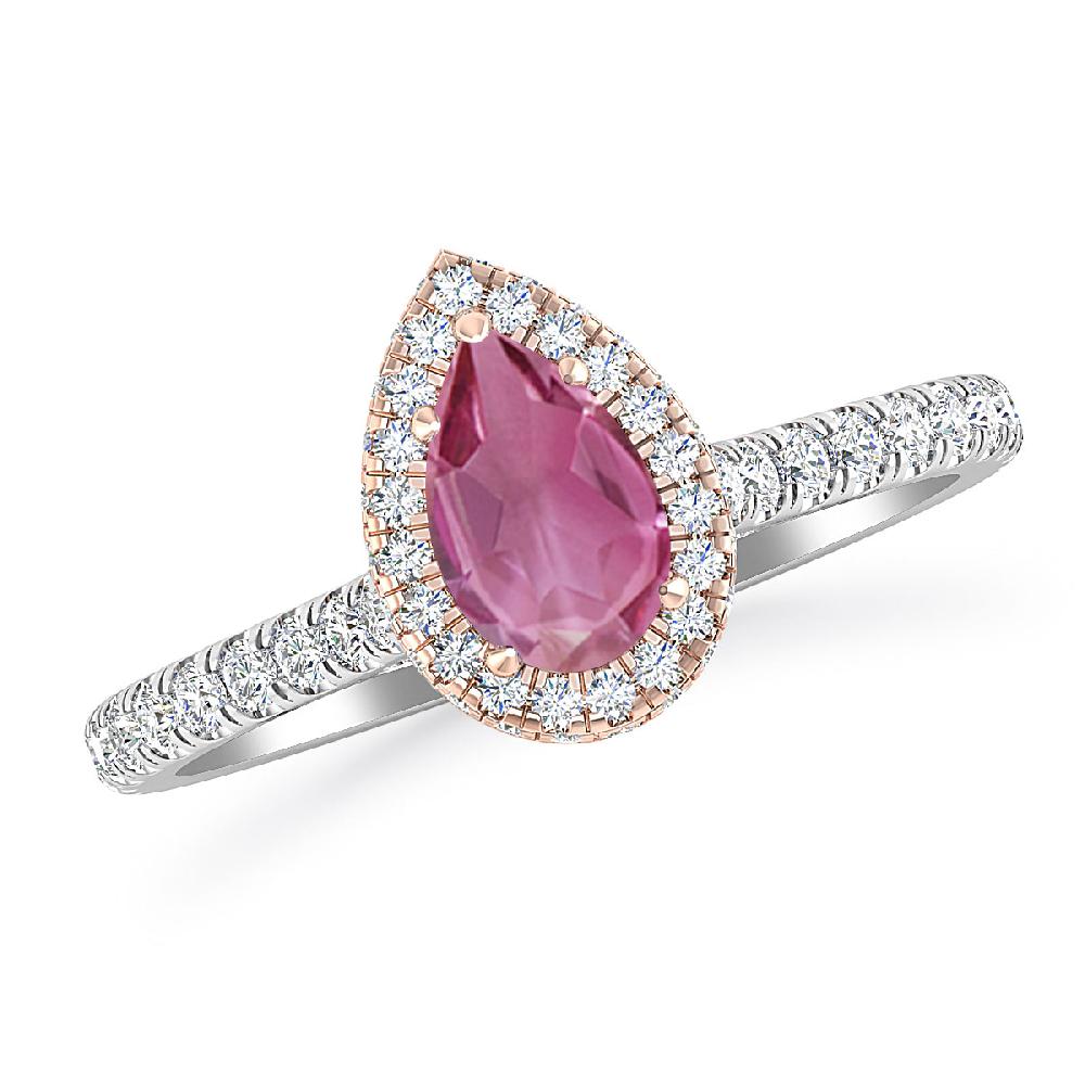 White Gold - Pink Tourmaline