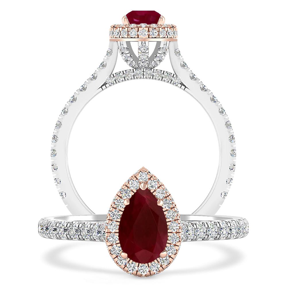 White Gold - Ruby