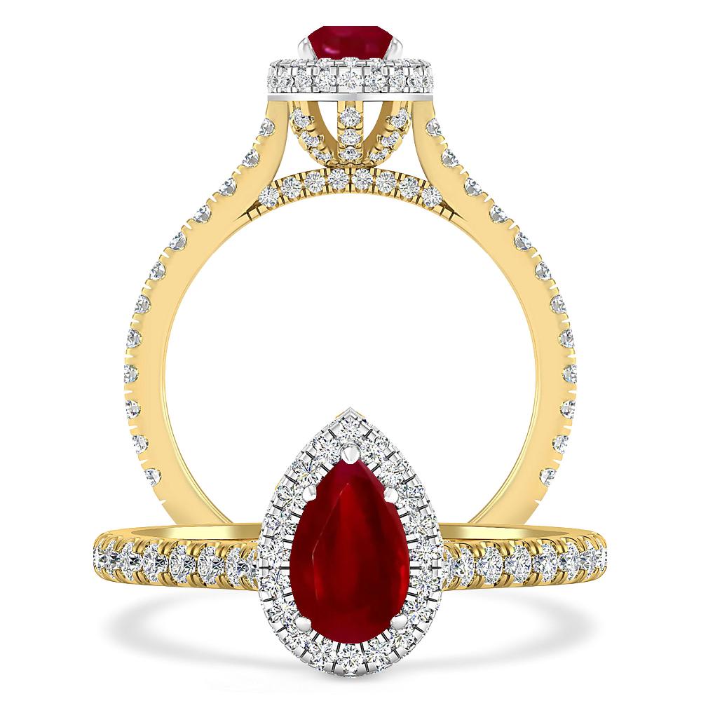 Yellow Gold - Ruby