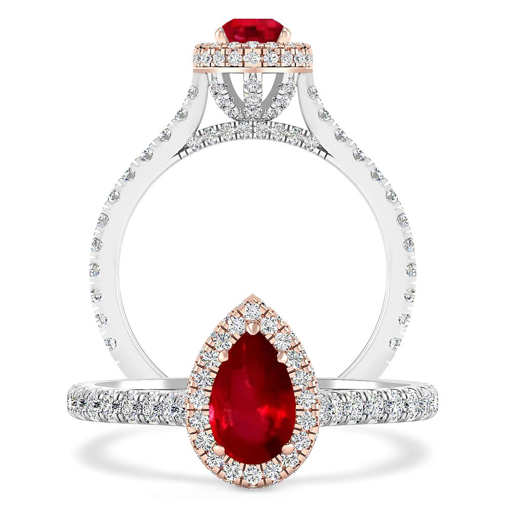 White Gold - Ruby