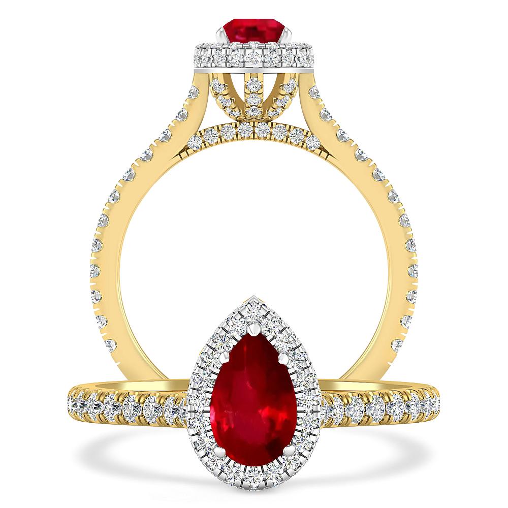 Yellow Gold - Ruby