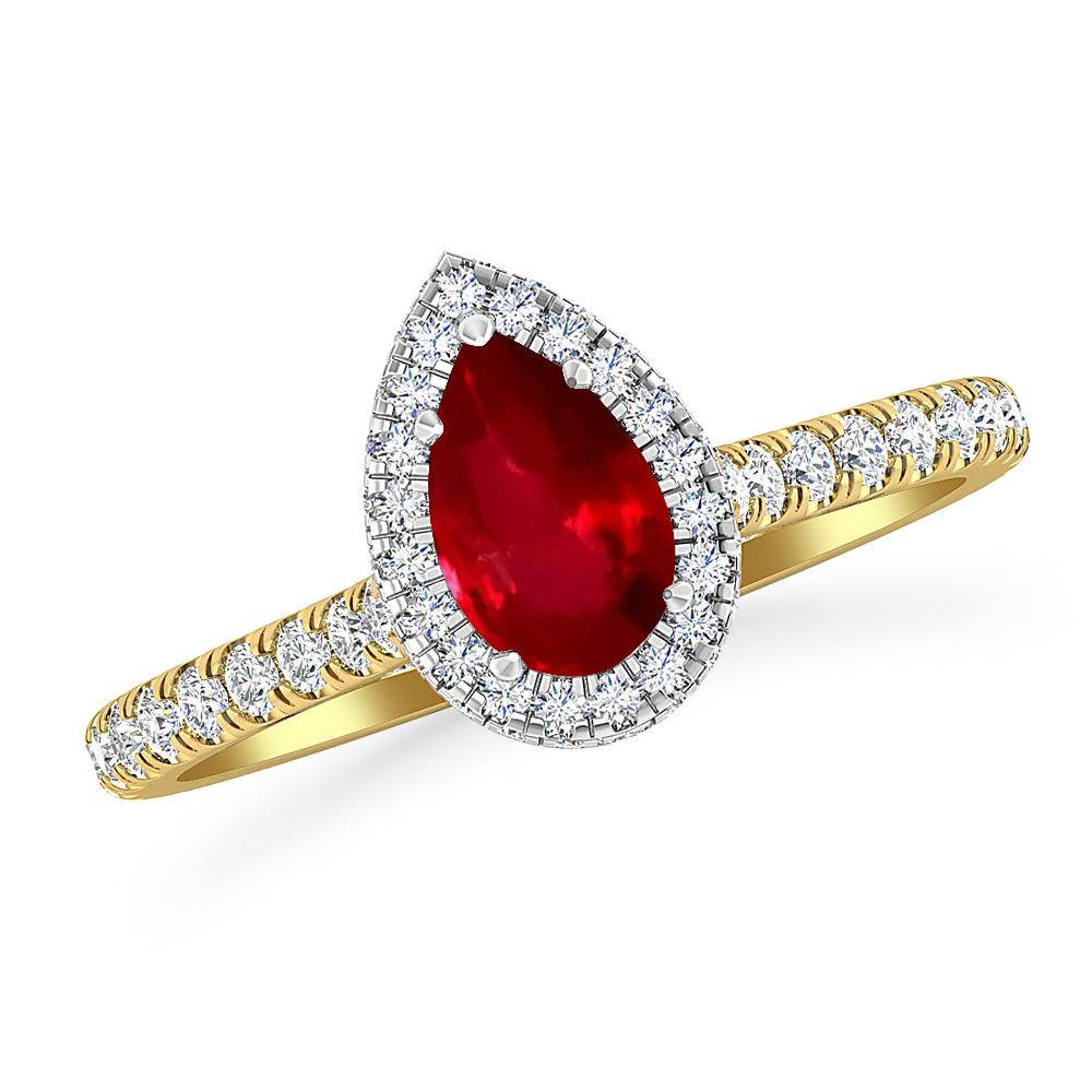 Yellow Gold - Ruby