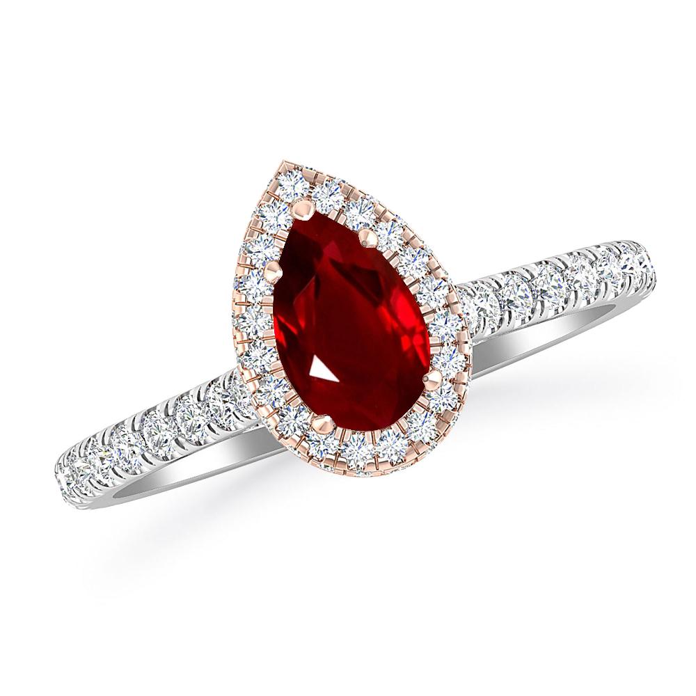 White Gold - Ruby