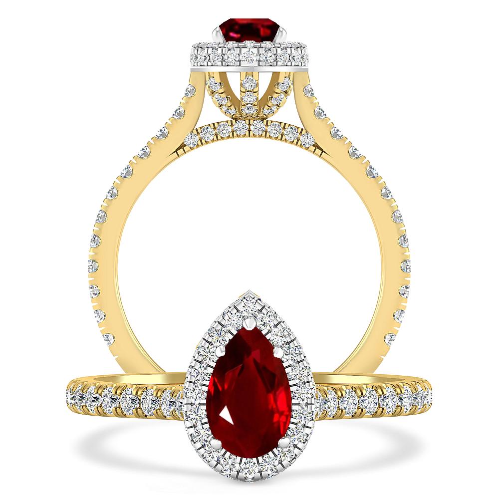 Yellow Gold - Ruby