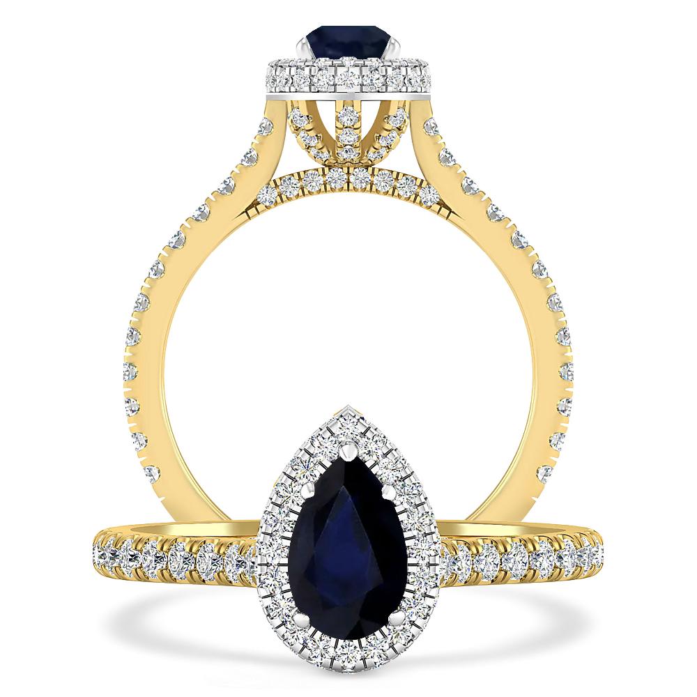 Yellow Gold - Sapphire