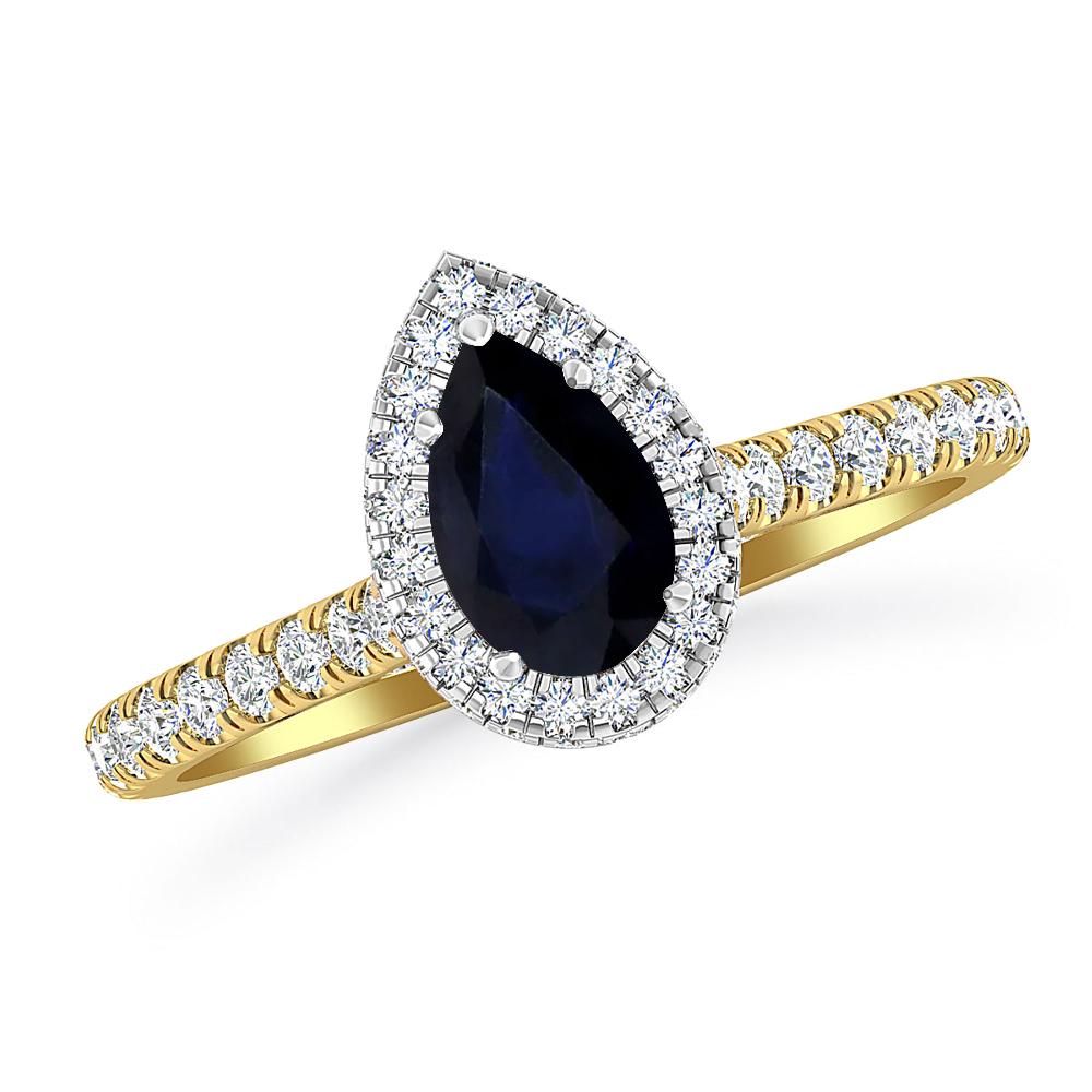 Yellow Gold - Sapphire