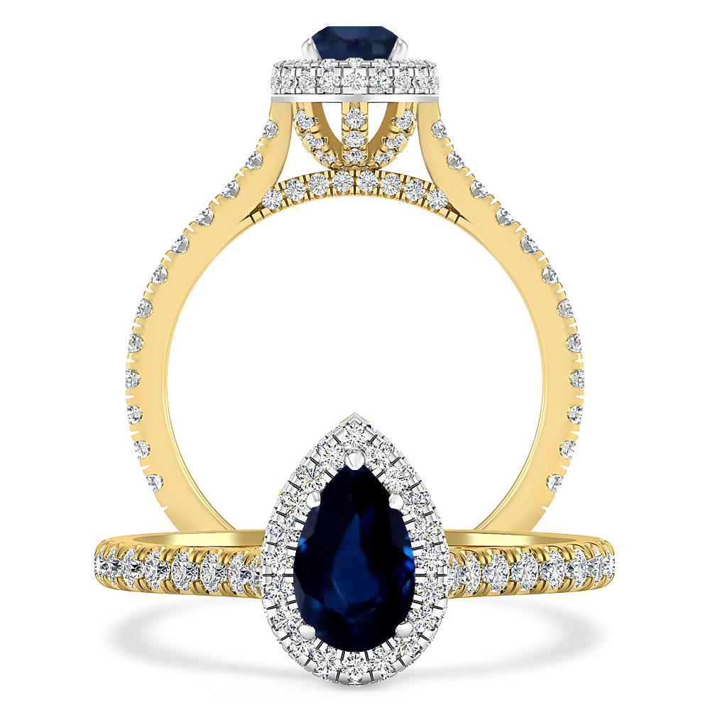 Yellow Gold - Sapphire