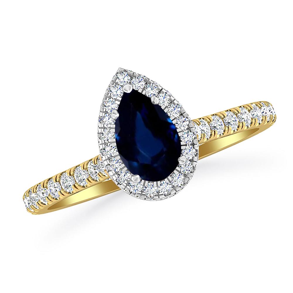 Yellow Gold - Sapphire