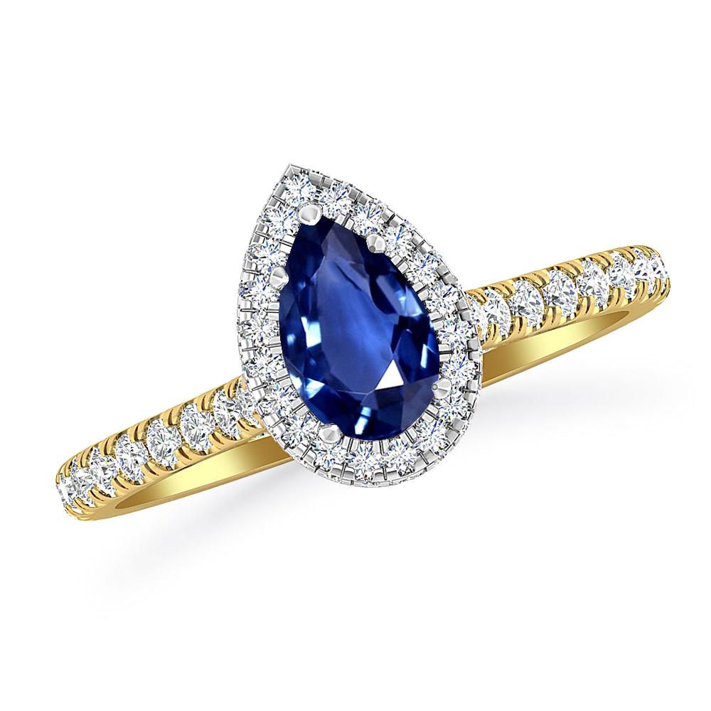 Yellow Gold - Sapphire