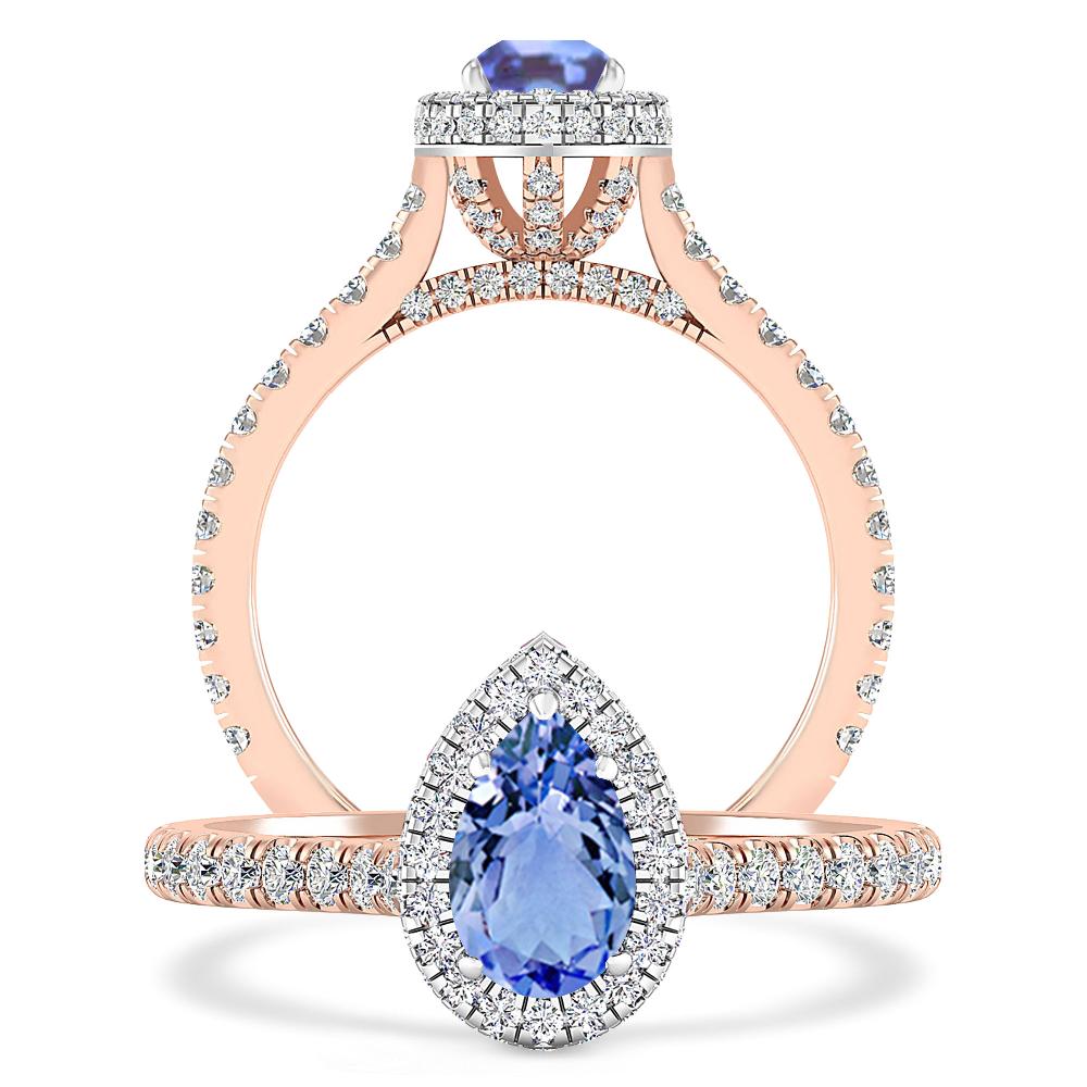 Rose Gold - Tanzanite