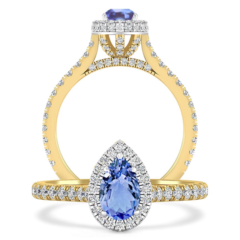 Yellow Gold - Tanzanite