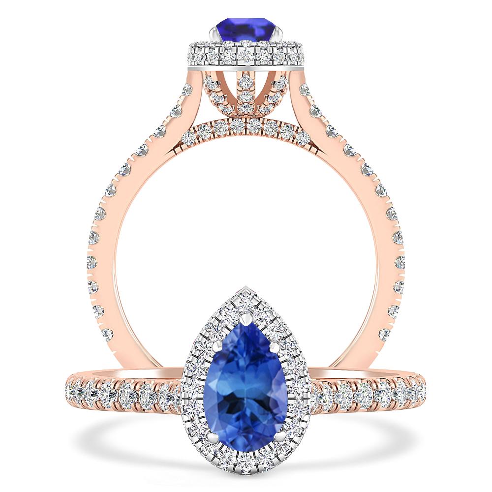 Rose Gold - Tanzanite