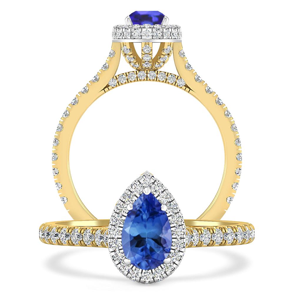 Yellow Gold - Tanzanite