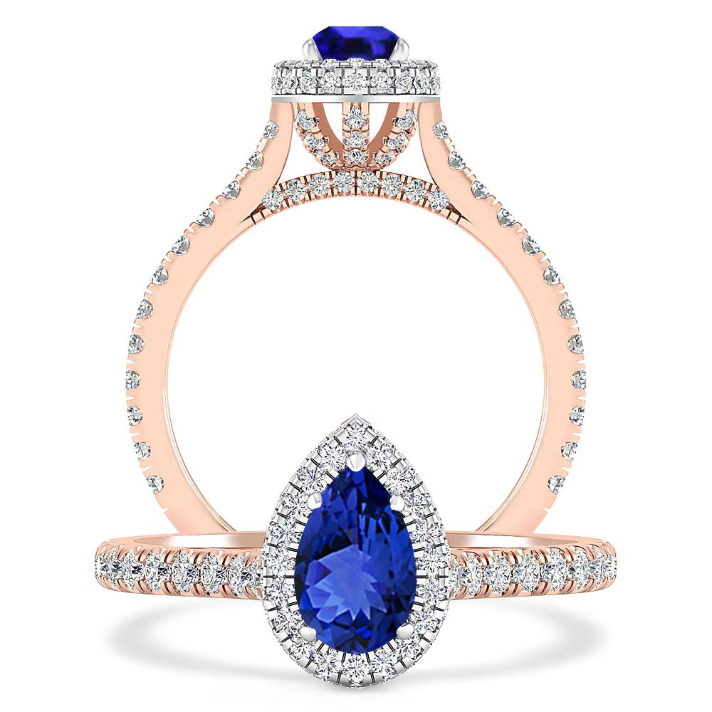 Rose Gold - Tanzanite