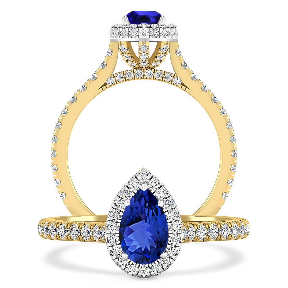 Yellow Gold - Tanzanite