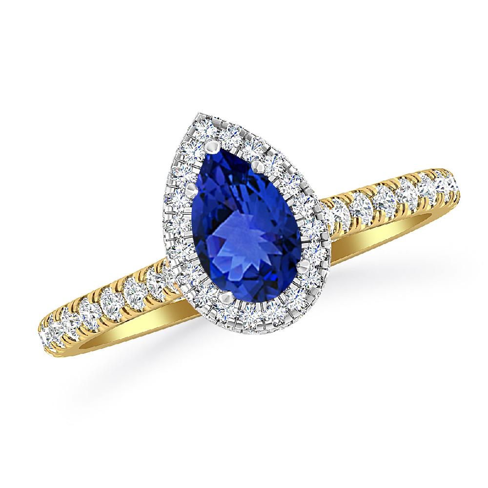 Yellow Gold - Tanzanite