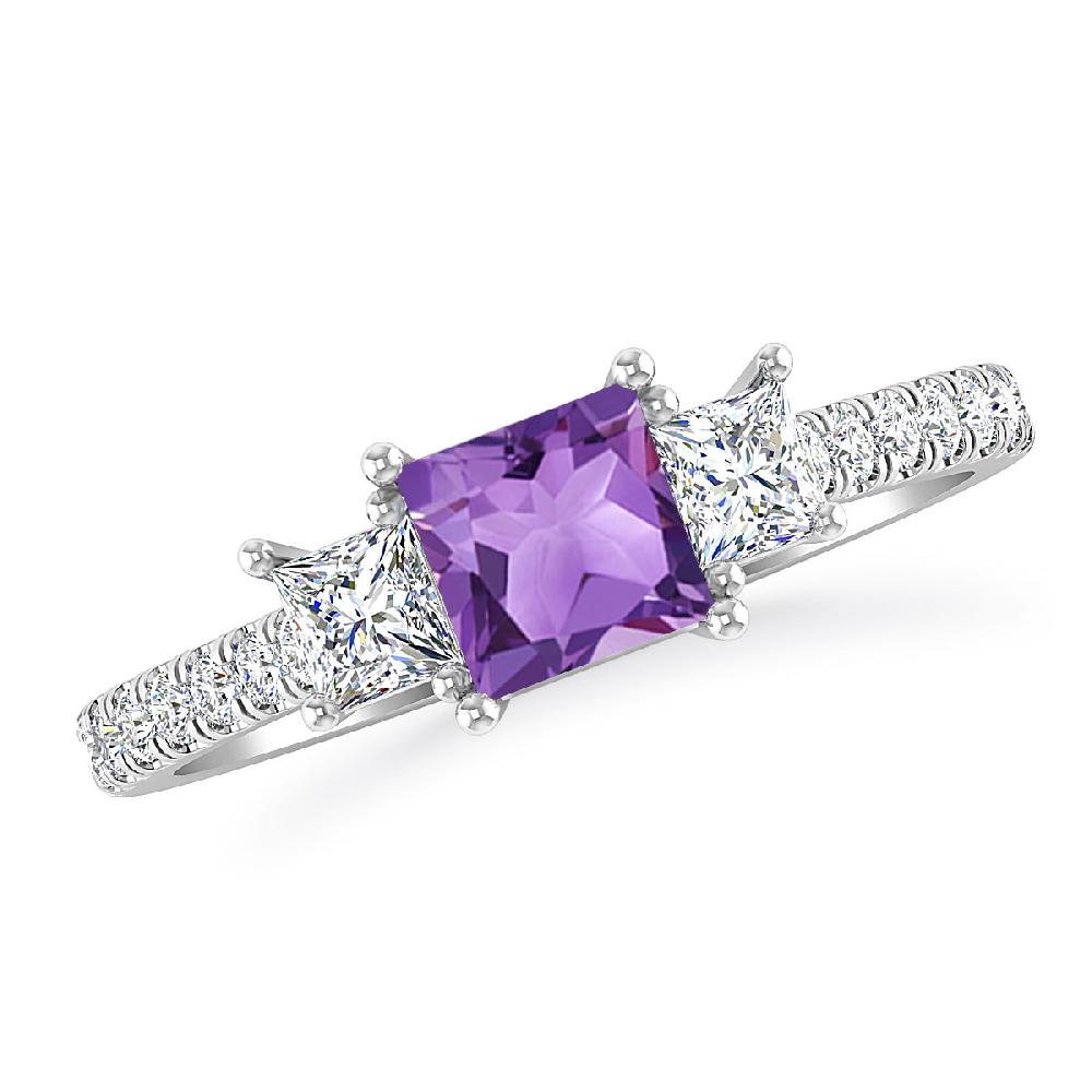 White Gold - Amethyst