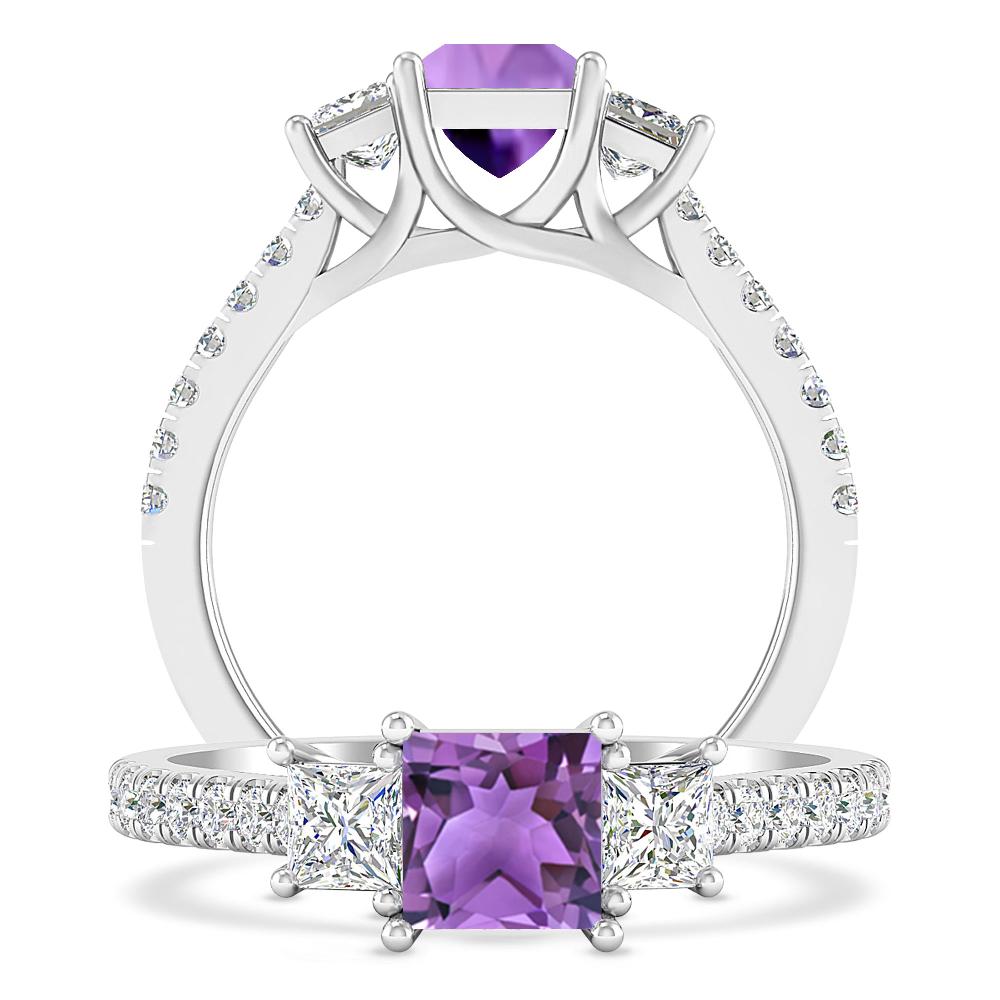 White Gold - Amethyst