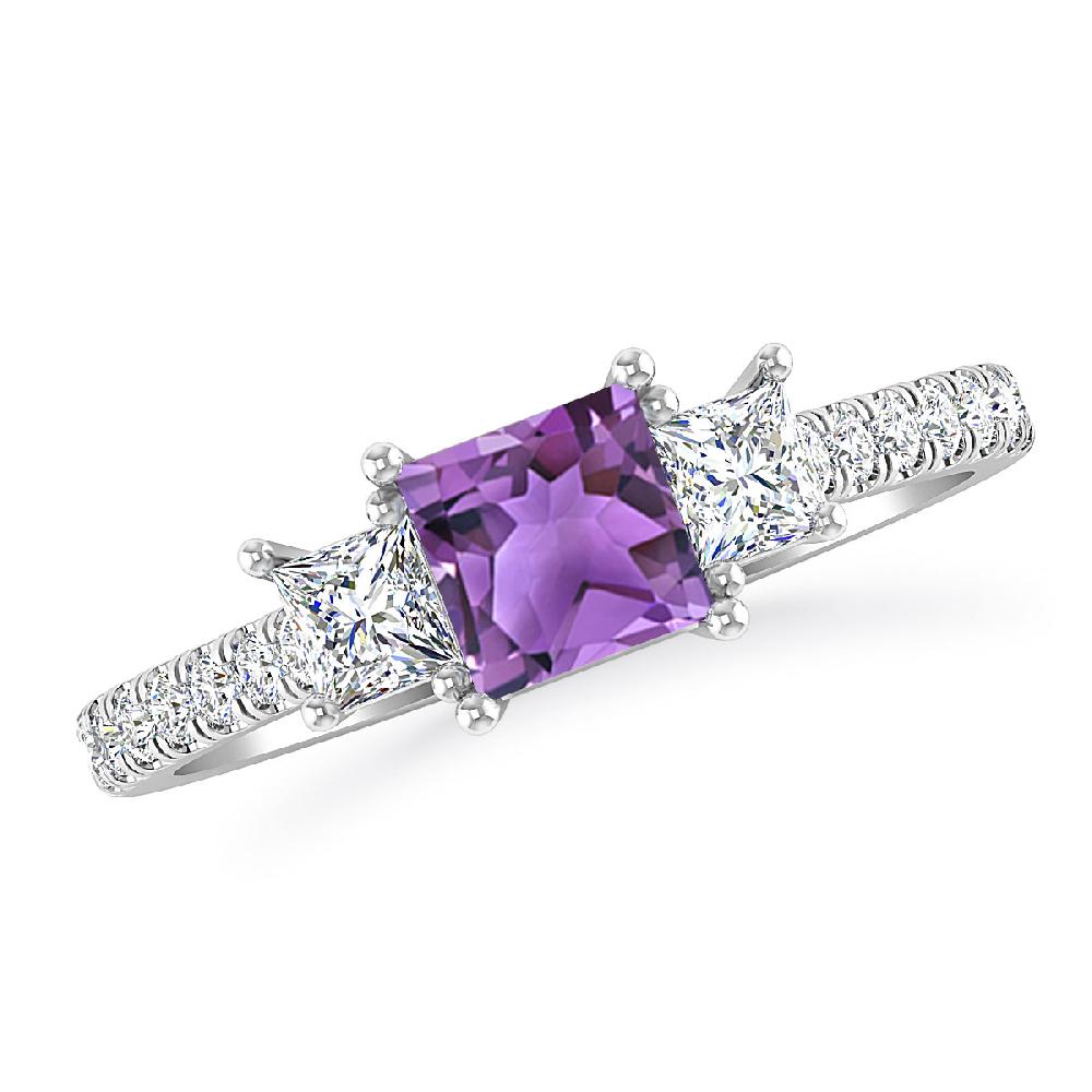 White Gold - Amethyst