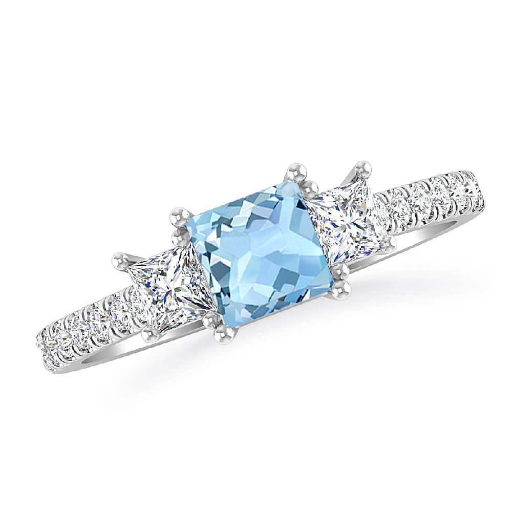 White Gold - Aquamarine