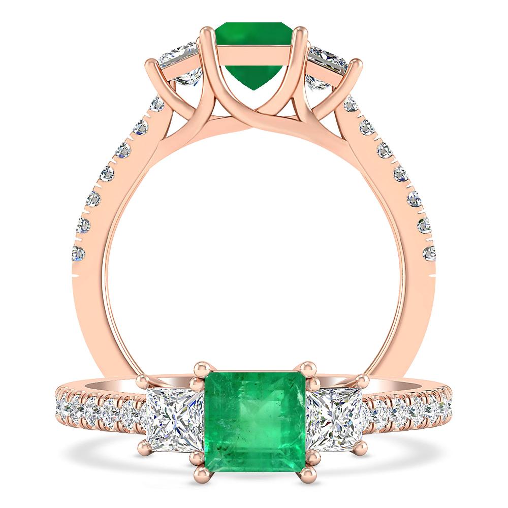 Rose Gold - Emerald