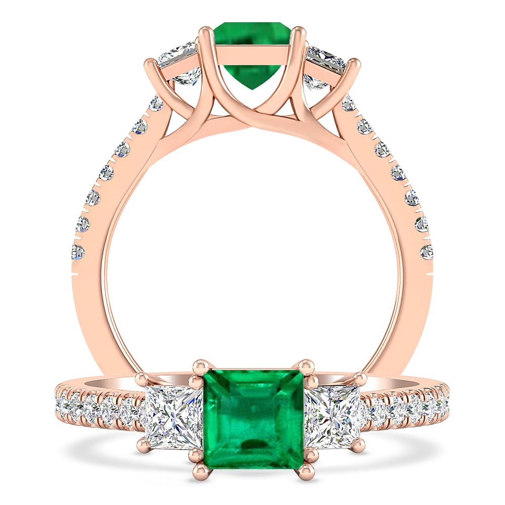 Rose Gold - Emerald
