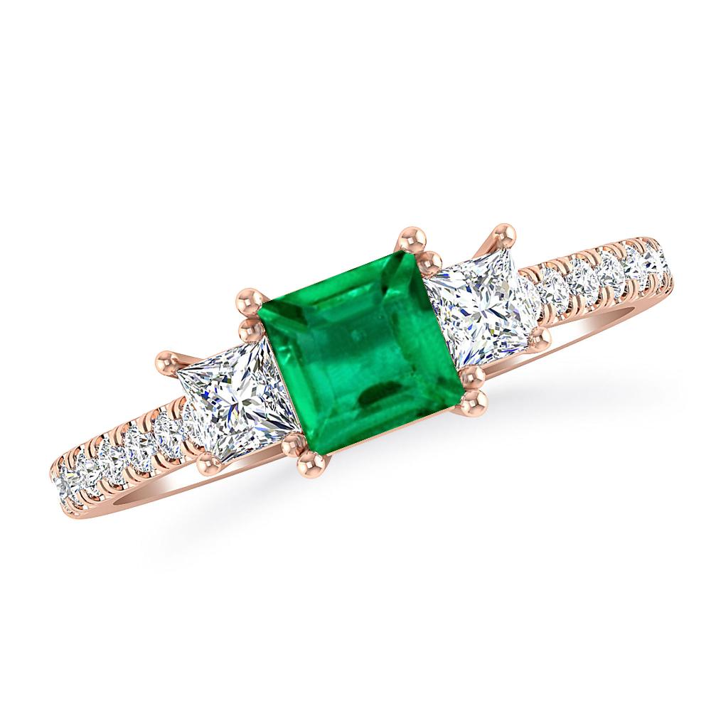 Rose Gold - Emerald