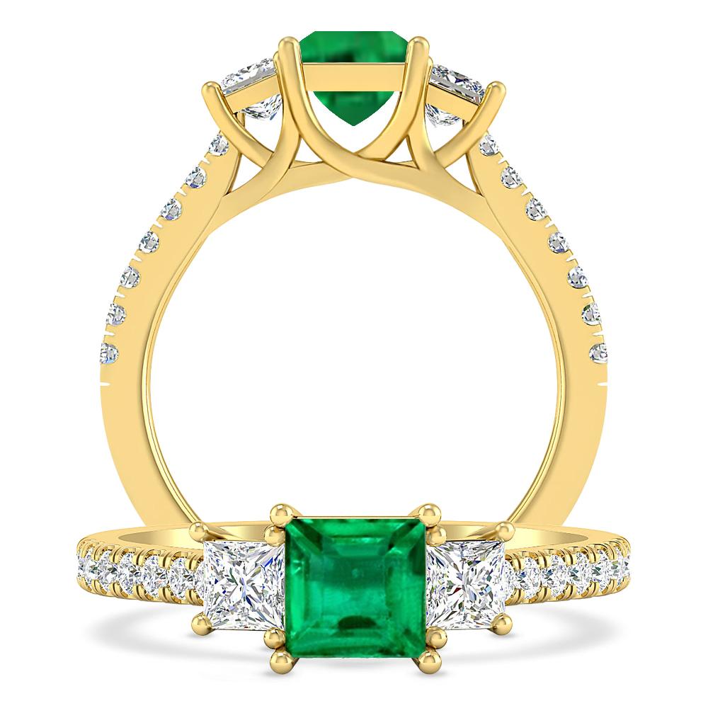 Yellow Gold - Emerald