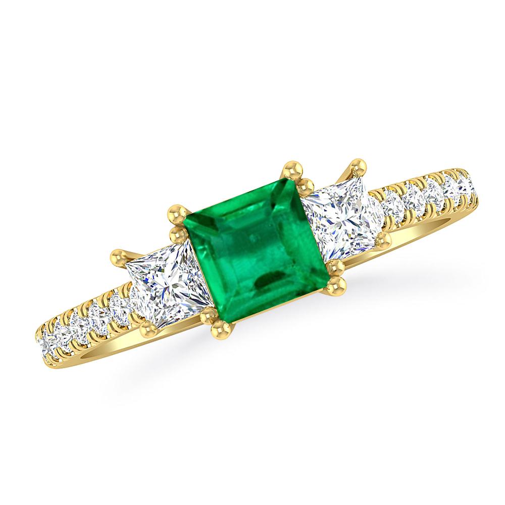Yellow Gold - Emerald